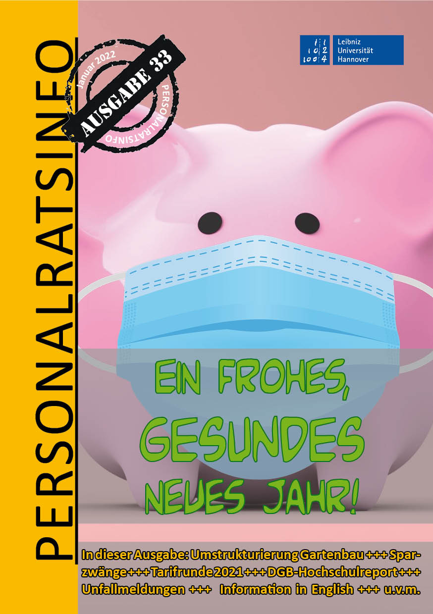 Titelbild der Ausgabe 33 des Personalratsinfos