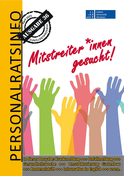 Titelbild der Ausgabe 36 des Personalratsinfos